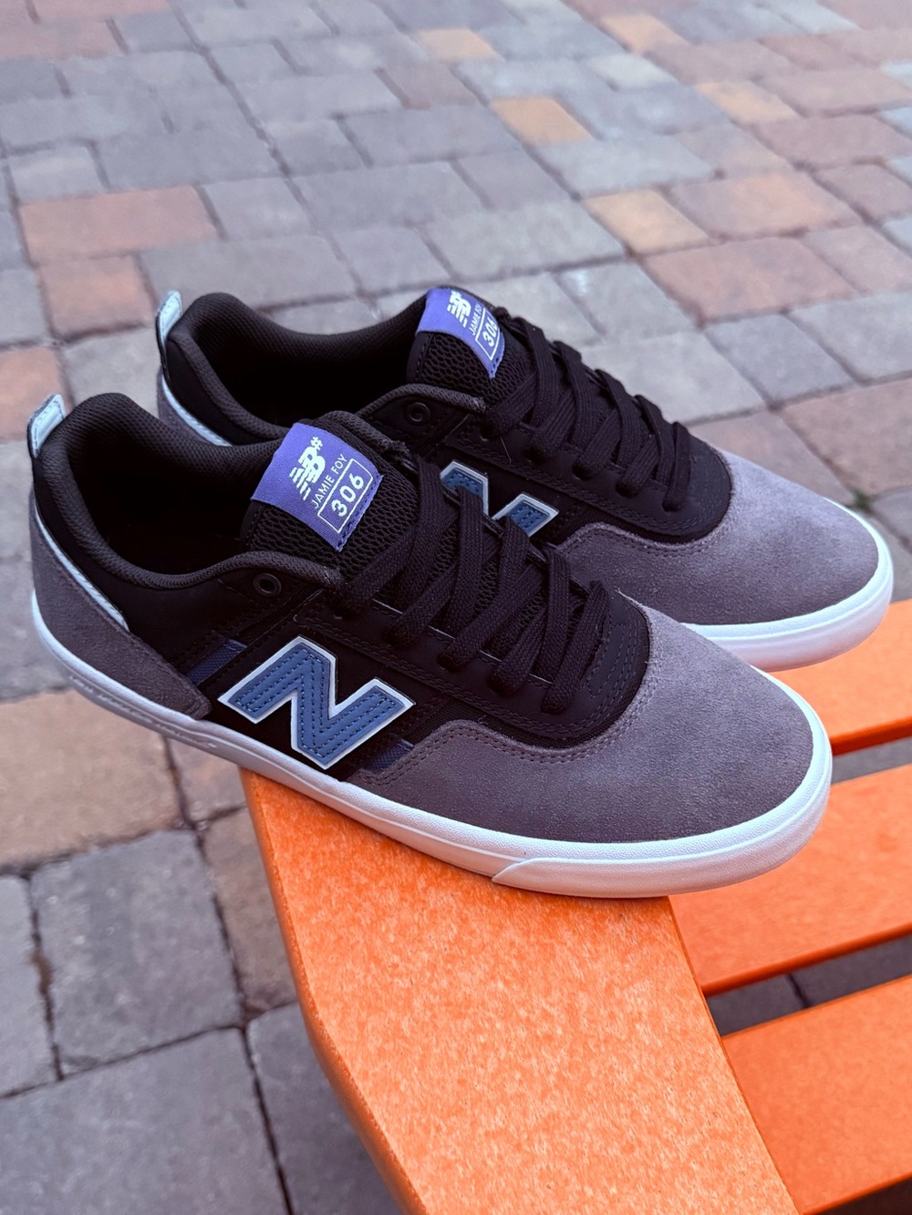 Mens New Balance Jamie Foy Numeric 306 Skateboard Shoes Castlerock/Black Size 9